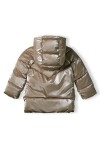 Kabát dívčí prošívaný Puffa s chlupatou podšívkou, Minoti, 16coat 20, hnědá - 158/164 | 13/14let