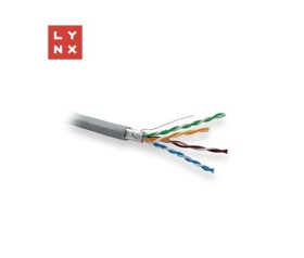 LYNX FTP kabel Cat5e, PVC, 0,5mm, celoměděný, vnitřní, šedý, box 305m EDF_10102834