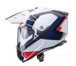 Helma na motorku Caberg Tanami Scram white/red/blue - M / bílá