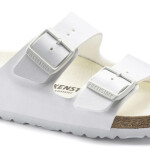 Birkenstock dámské/pánské boty Birkenstock Arizona Birko-Flor Regular wide feet for summer white (1019061) 42