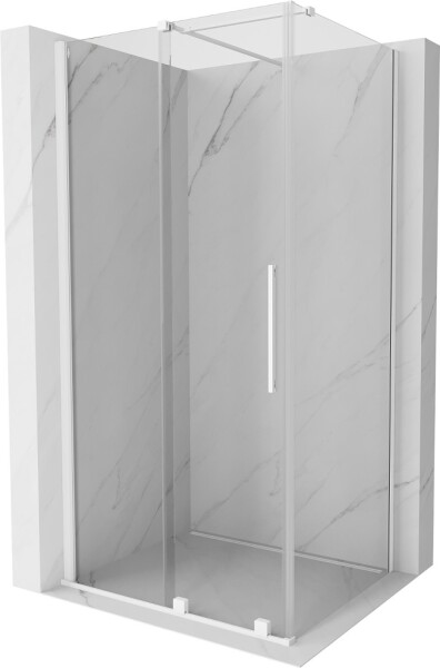 MEXEN/S - Velar sprchový kout 100 x 120, transparent, bílá 871-100-120-01-20
