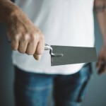 Lžíce nerez, 180 x 120 x 80 mm, tl. 1 mm, dřevěná rukojeť M