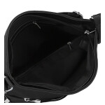 Trendy dámská koženková crossbody kabelka Tande, černá