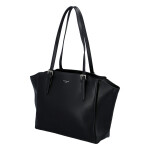 Prostorná dámská koženková kabelka Sirina, černá