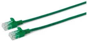 MicroConnect CAT6a U/UTP SLIM 5m zelená / LSZH (V-UTP6A05G-SLIM)