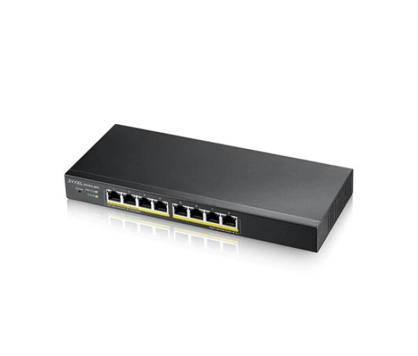 Zyxel GS1915-8EP 8-port Gigabit Web Smart PoE switch, 8x gigabit RJ45, fanless, 60W PoE budget EDF_311961