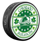 Mustang Puk Colorado Avalanche NHL Lucky St. Patricks Day Puck