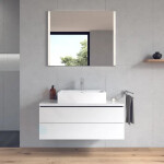 DURAVIT - Vero Air Umyvadlová mísa 600x470 mm, s přepadem, otvor pro baterii, WonderGliss, bílá 23526000001