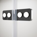 POLYSAN - GLOBE CHROME čtvrtkruhový sprchový kout 800x900, čiré sklo, levé GB2890LC