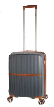 Cestovní kufr Dielle S PP STRIPE 190-55-23 antracitová 38 L