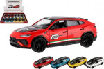 Auto Kinsmart Lamborghini Urus Performante 1:40 kov/plast 13cm 4 barvy na zpětné nat. 12ks v boxu
