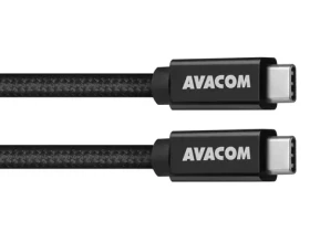 AVACOM Datový a nabíjecí kabel USB Type-C - USB Type-C černá / 100cm / 100W E-Mark / USB 3.2 Gen 2 (DCUS-TPCC-10K100W)