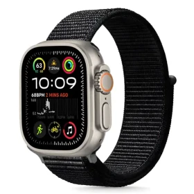 Tech-Protect Nylon Strap 44/45/46/49 mm černá / Řemínek / Apple Watch / nylonový