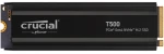 Crucial T500 Heatsink 1TB / M.2 SSD 2280 / PCIe 4.0 / 3D NAND TLC / R:7300MBs / W:6800MBs / 5y (CT1000T500SSD5)