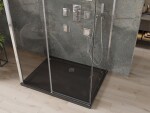 MEXEN/S - OMEGA sprchový kout 3-stěnný 140x90, transparent, chrom + vanička včetně sifonu 825-140-090-01-00-3s-4070