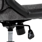 Kancelářské křeslo, šedá látka, kovový kříž