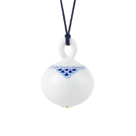 Royal Copenhagen Porcelánová vánoční ozdoba Princess Ø 7 cm, bílá barva, porcelán