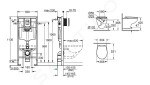 GROHE Solido Set předstěnové instalace, klozetu sedátka Ceramic, softclose, tlačítko Even, chrom