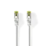 Nedis Síťový kabel CAT7 bílá / Patch kabel / S/FTP / RJ45 - RJ45 / 1 m / LSZH (CCGL85420WT10)