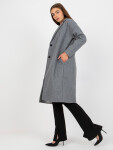 Dámský kabát TW EN BI 7298 1.15 šedý jedna velikost