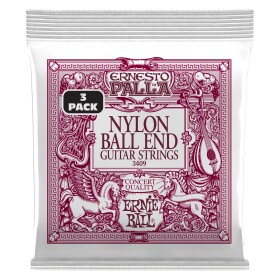 Ernie Ball 3409 Ernesto Palla Black & Gold Ball End 3 Pack