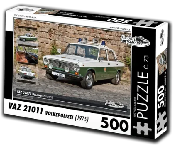RETRO-AUTA Puzzle č. 73 VAZ 21011 Volkspolizei (1975)