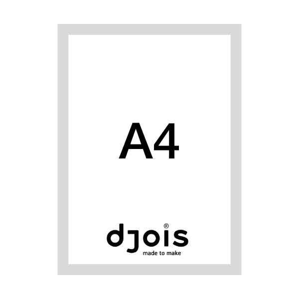 Djois Magneto LEAN, A4, šedý, 10 ks
