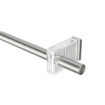 Stříbrná roztažitelná garnýž 107-305 cm Umbra FLUTE