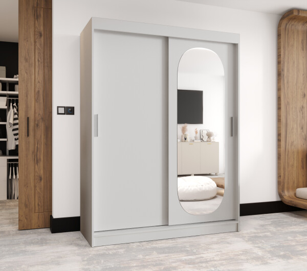 Šatní skříň Abi Royal Rozměry: 150 cm, Barva korpusu + barva dveří: Bílá + Bílá