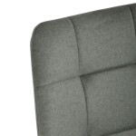 Židle jídelní, zelená látka, čtyřnohá kovová podnož, černý mat