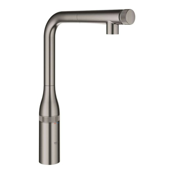 GROHE - Essence SmartControl Dřezová baterie s výsuvnou koncovkou, SmartControl, kartáčovaný Hard Graphite 31615AL0