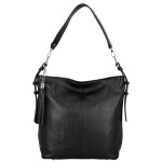 Módní dámská kožená kabelka na rameno Sherica, tmavě červená