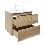 Koupelnová skříňka 2 zásuvková s umyvadlem SAT B-Way 59x50x45 cm dub mat BWAY260OAKU4B2 BWAY260OAKU4B2