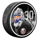 Mustang Puk New York Islanders NHL #30 Sorokin Neon Visor