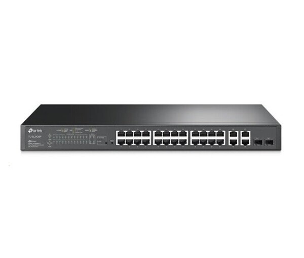 TP-Link OMADA switch SL2428P (24x100Mb/s, 2xGbE, 2GbE/2xSFP combo, 24xPoE+, 250W) EDF_324132