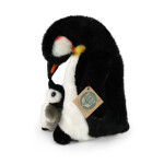 Plyšový tučňák s mládětem 22 cm ECO-FRIENDLY