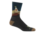 Darn Tough Spaced Out Micro Crew Lightweight Cusion pánské ponožky Charcoal vel. M (41-42)