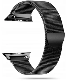 Tech-Protect MilaneseBand černá / Řemínek milánský tah / pro Apple Watch 8/9/10/11, SE / 40/41/42 mm (8000325)