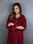 HOSH Kabát Elvane Velikost: UNI, Barva: Vínová