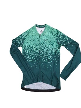 Cyklistický dres Pearl Izumi W Attack Long Sleeve Jersey MALACHITE/ALPINE GREEN HEX Velikost: M