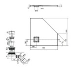 CERSANIT - Sada B779: kout JOTA pětiúhelník levý, černý 90x90x195 + TAKO SLIM VIR S601-166