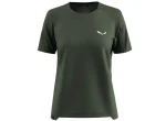 Salewa Puez AM Hyb dámské triko krátký rukáv Dark Olive vel. S