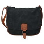 Trendy dámská koženková crossbody kabelka Ulipa, černá