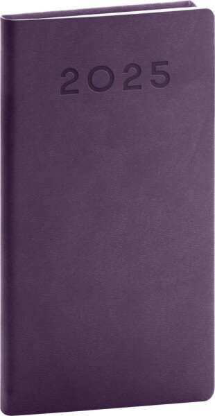 Diář 2025: Aprint Neo fialový, kapesní, 15,5 cm