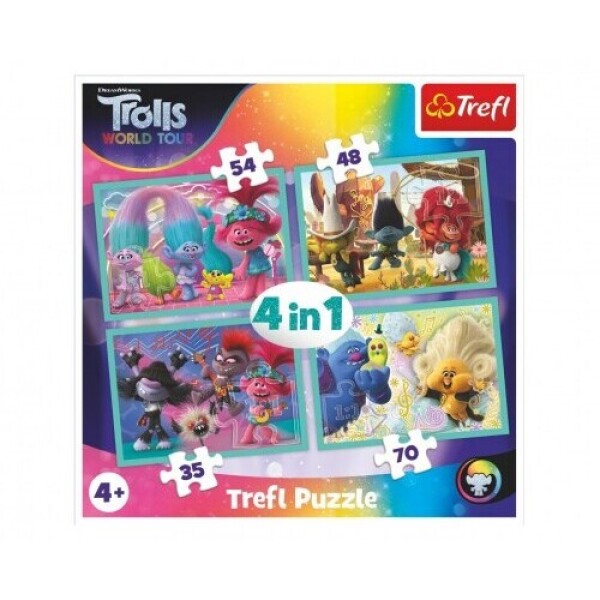 Puzzle Trollové Světové turné 4v1
