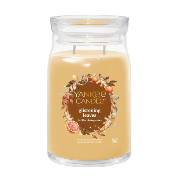 Yankee Candle Signature svíčka: Glistening Leaves 567g (2 knoty)