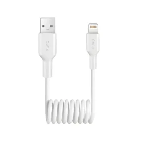 Puro Kabel USB-A - Lightning spirálový bílá / Datový kabel / 12 W / 1 m