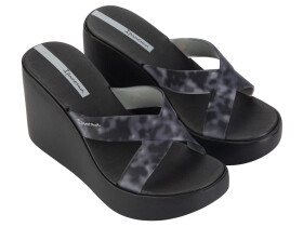 Dámské pantofle na klínku Ipanema High Fashion Slide Fem Black Velikost: