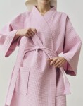HAY Župan Waffle Cool Pink, růžová barva, textil