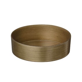 Ib Laursen Svícen Brushed Look Ø 6 cm, zlatá barva, kov